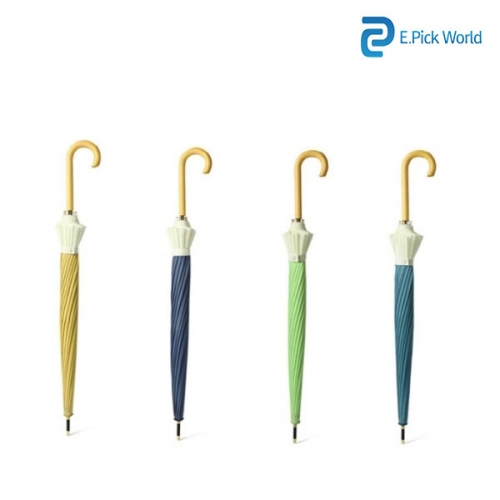 [EPICK] HVW 여성 배색디자인 장우산 4컬러 EPT-35789  (우산/양산/우비)