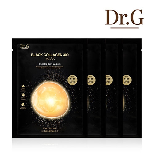 [닥터지] 블랙 콜라겐 300 마스크 [4매입]  (마사지/마스크/팩)