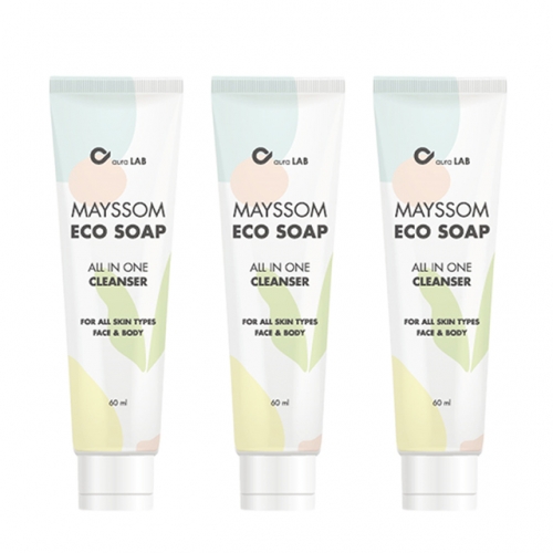 메이썸 에코솝 60ml 휴대용 저자극 클렌징 비누 3개  (비누)