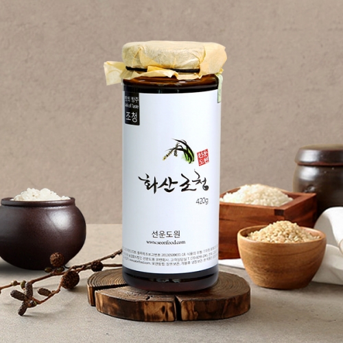 [선운도원] 100퍼센트 국내산 전통 화산조청 420g  (물엿/식초/소스/액젖)