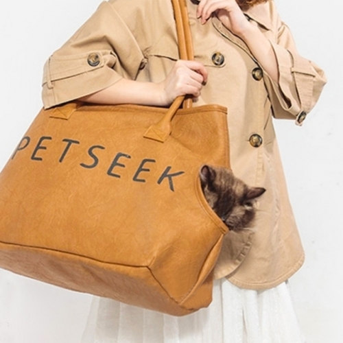 PETSEEK 강아지 고양이 럭셔리 이동 가방 캐리어  (고양이장난감/하우스/이동장)