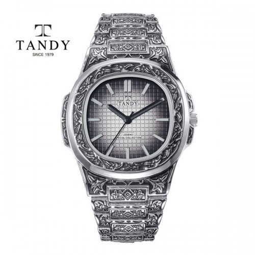 [TANDY] 탠디시계 인그레이빙 라인 T-6295 WH  (시계)