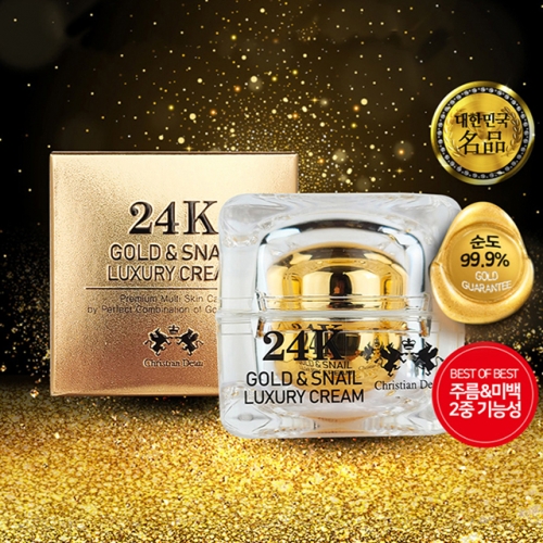 [크리스찬딘] 24K 골드&스네일 탄력 크림 50g  (크림/아이크림)