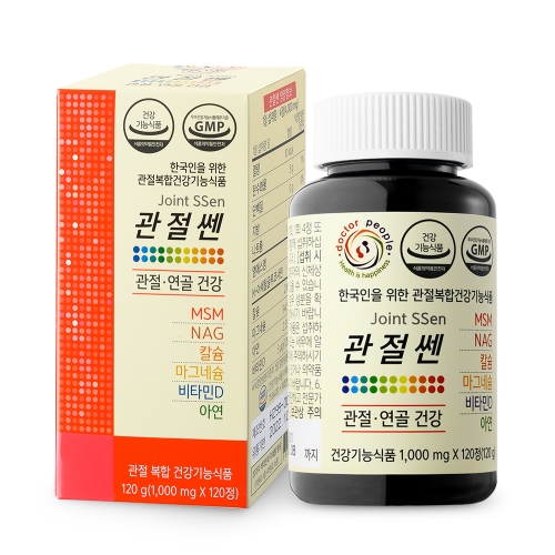 닥터피플 관절연골건강 관절쎈 120정 1병  (칼슘/관절/마그네슘)