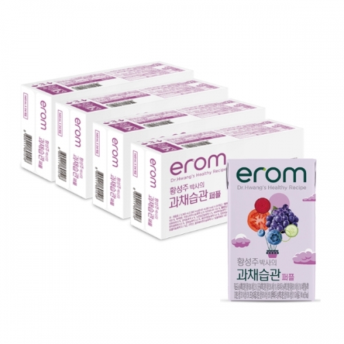이롬 황성주 과채습관 퍼플 과일야채주스 140ml 96팩  (과즙음료)