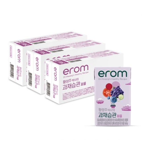 이롬 황성주 과채습관 퍼플 과일야채주스 140ml 72팩  (과즙음료)