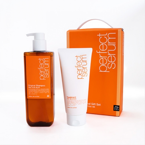 미장센 퍼펙트 세럼 오리지널 기프트세트 (샴푸680ml+트리트먼트 330ml)*2개묶음  (샴푸/린스/트리트먼트)
