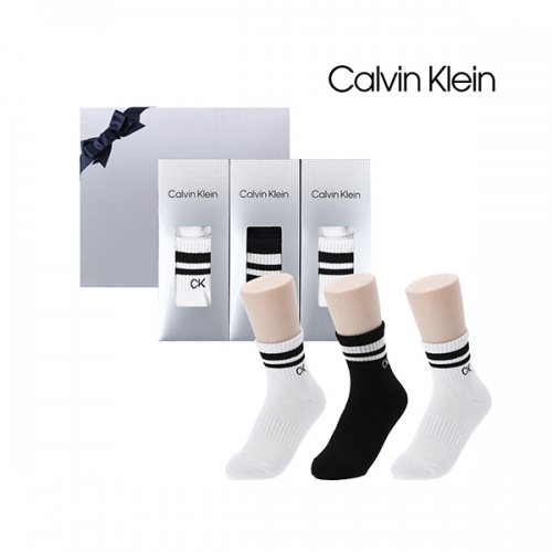 캘빈클라인 여성 캐주얼 스포츠 파일 양말 3족 세트 프리미엄라인 CKL21750S3  (양말/토시/덧신)