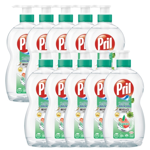 헨켈 프릴 베이킹소다 그린허브 용기 700ml x 10개  (주방세제)