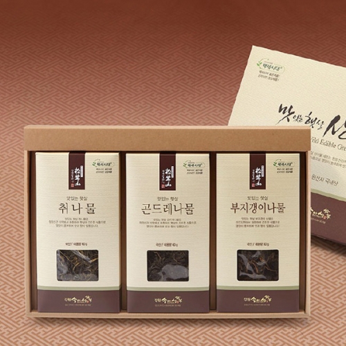 [햇살담은] 강원도 산나물 세트/취나물,곤드레,부지갱이  (나물류)