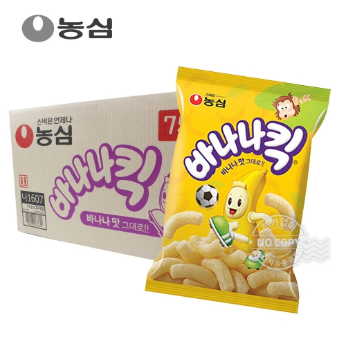 농심 박스 바나나킥 75g 20입 과자 간식 군것질  (과자/껌/스낵류)