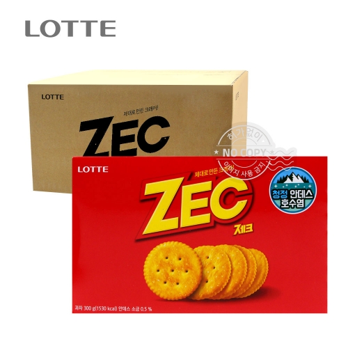 롯데 박스 제크300g 12입 과자 간식 안주  (과자/껌/스낵류)