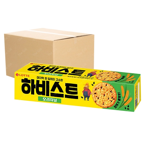 롯데 박스 하비스트 달콤고소 100g 20입 과자 간식  (과자/껌/스낵류)
