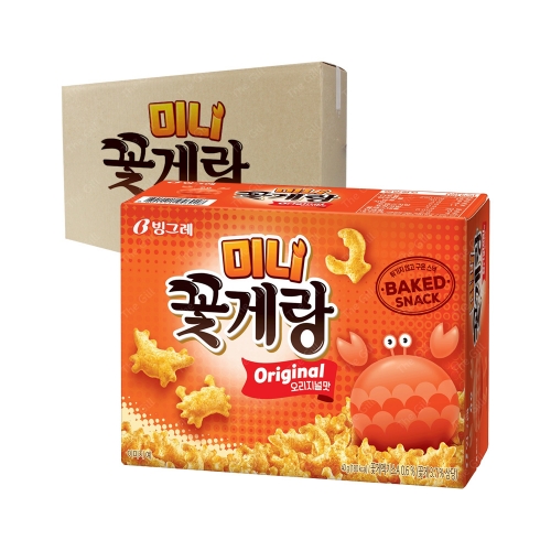 빙그레 미니 꽃게랑 (오리지널) 40g 20개입 박스  (과자/껌/스낵류)