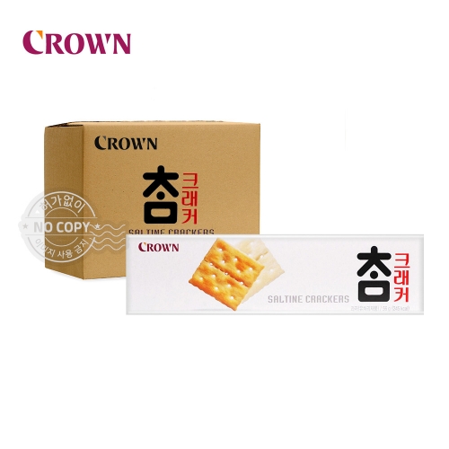 크라운 박스 참크래커 56g 24입 과자 간식 군것질  (과자/껌/스낵류)