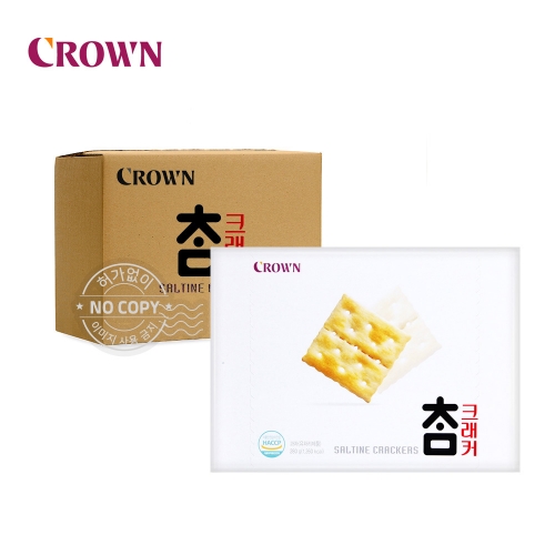 크라운 박스 참크래커 280g 10입 과자 간식  (과자/껌/스낵류)