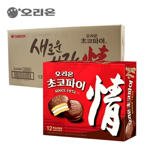 오리온 박스 오리온 초코파이 468g 8입 과자 간식  (과자/껌/스낵류)