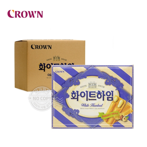 크라운 박스 화이트하임 142g 20입 과자 간식 군것질  (과자/껌/스낵류)
