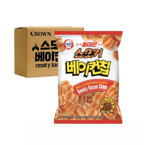 크라운 박스 베이컨칩 70g 16입 과자 간식 군것질  (과자/껌/스낵류)
