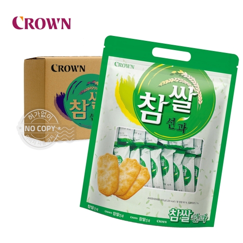 크라운 참쌀선과 과자 253g 10개입 박스  (과자/껌/스낵류)