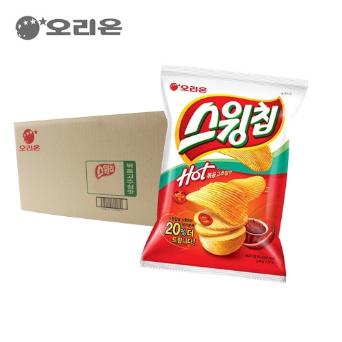 오리온 스윙칩 볶음고추장 60g 20개입 [박스]  (과자/껌/스낵류)