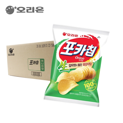 오리온 포카칩 어니언 66g 20개입 [박스]  (과자/껌/스낵류)