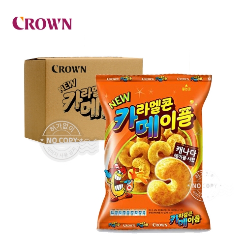 크라운 카라멜콘메이플 74g 16개입 [박스]  (과자/껌/스낵류)