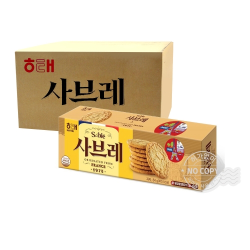 해태 박스 사브레 84g 24입 회사 사무실 간식  (과자/껌/스낵류)