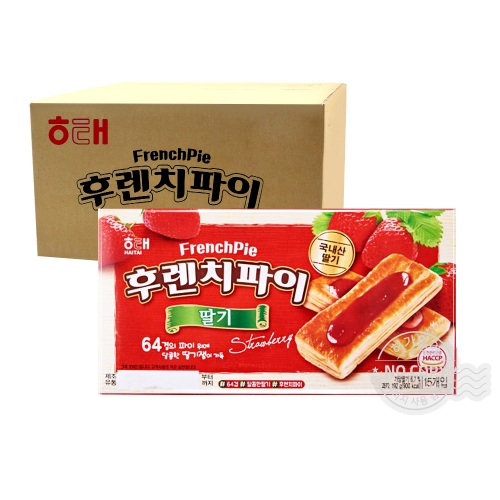 해태 후렌치파이 딸기 192g 12개입 [박스]  (과자/껌/스낵류)
