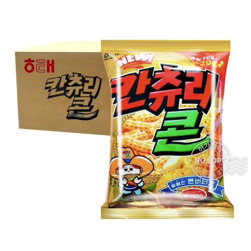 해태 칸츄리콘 콘버터맛 90g 16개입 [박스]  (과자/껌/스낵류)