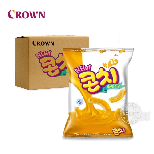 크라운 콘치 치즈크림 66g 18개입 [박스]  (과자/껌/스낵류)