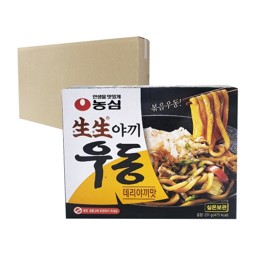 농심 생생우동 데리야끼맛 251g 20개입 [박스]  (봉지라면)