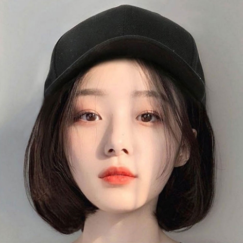[슈어밸류] 심플 얼굴이 작아보이는 숏캡 야구모자 DR-A14221  (모자)