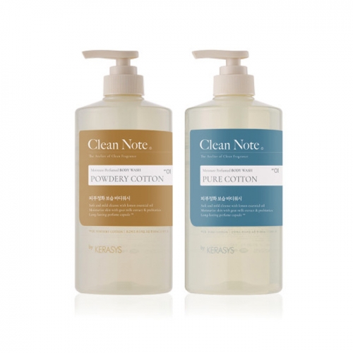 [피부정화보습] 애경 클린노트 바디워시 800ml*2개묶음 / 택1 (퓨어코튼,파우더리코튼)  (샤워/바디워시)