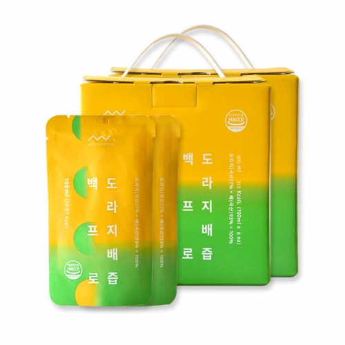 [자연우리] 백프로 도라지배즙 (100ml x 8포) x 2박스(총16포)  (과즙음료)