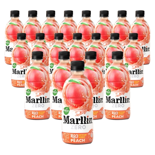 웅진 자연은 더말린 제로 복숭아 500ml 20입  (과즙음료)