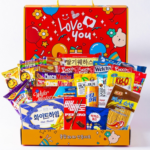 프리미엄 러브유 종합 과자 선물세트 1호  (과자/껌/스낵류)