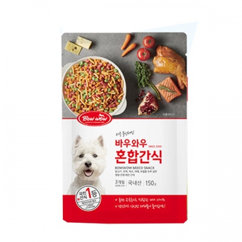 바우와우 혼합간식150g  (애견사료)