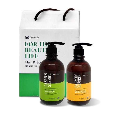[포고니아] 자스민 샴푸 500ml 1개+바디워시 500ml 1개  (샤워/바디워시)