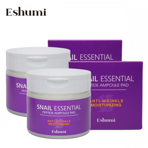 [Eshumi] 애슈미 스네일 에센셜 펩타이드 앰플 패드 1+1(총 140매)  (스킨/토너/미스트)