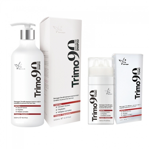 [더마겐] 트리모 90 탈모 샴푸 500g + 탈모관리 토닉120ml  (헤어스타일링/헤어영양제)