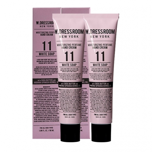 더블유드레스룸 핸드크림 50ml (NO.11 화이트솝) X 2개  (바디로션/크림/핸드/풋케어)