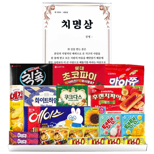 유치원 어린이집 학교 과자 간식 치명상 프리미엄 선물세트  (과자/껌/스낵류)