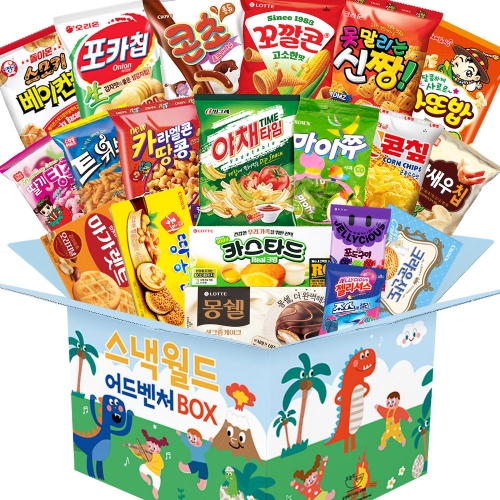 유치원 어린이집 학교 과자 간식 스낵월드 선물 세트 (심플)  (과자/껌/스낵류)