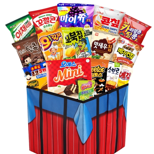 유치원 어린이집 학교 과자 간식박스 선물세트 (심플)  (과자/껌/스낵류)