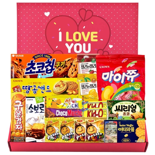 유치원 어린이집 학교 과자 간식 알러뷰 선물 세트 (심플)  (과자/껌/스낵류)