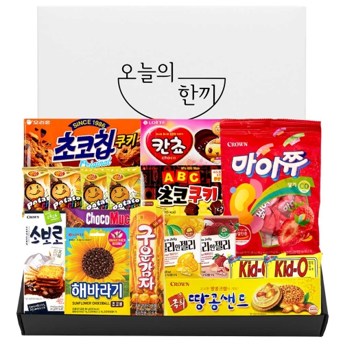 유치원 어린이집 학교 과자 오늘의간식 선물 세트 (심플)  (과자/껌/스낵류)