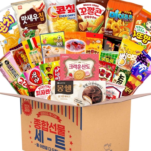 유치원 어린이집 학교 과자 간식 종합 선물세트 (추억의간식A)  (과자/껌/스낵류)