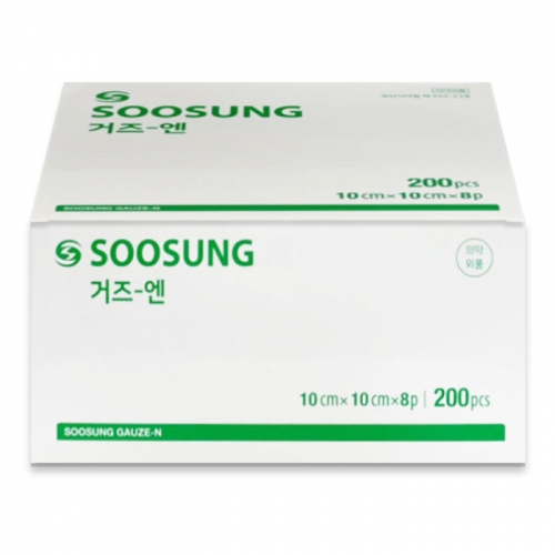 수성 거즈 10cmX10cm 8겹 200매  (의외약품/구급함/약통)