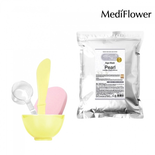 [메디플라워] 진주 모델링팩 500g + 팩도구 4종세트  (마사지/마스크/팩)